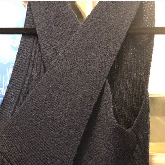 ANTHROPOLOGIE NWT NAVY CABLE KNIT MAXI DRESS - Picture 5 of 7